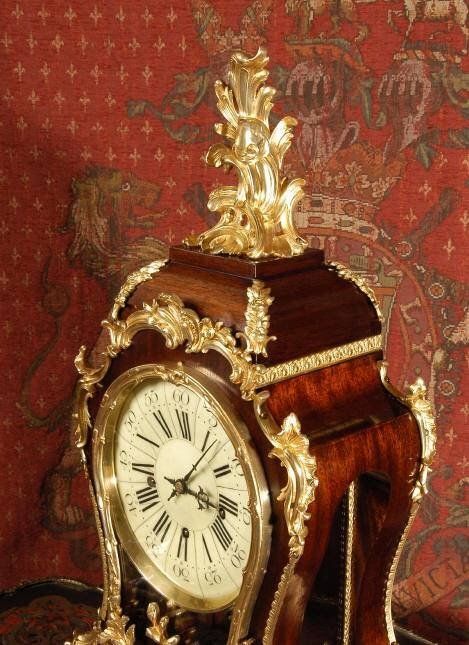 fig 4. **** SOLD **** Antique Rococo Bracket Clock 1/4 Chiming - Very Large and Stunning!